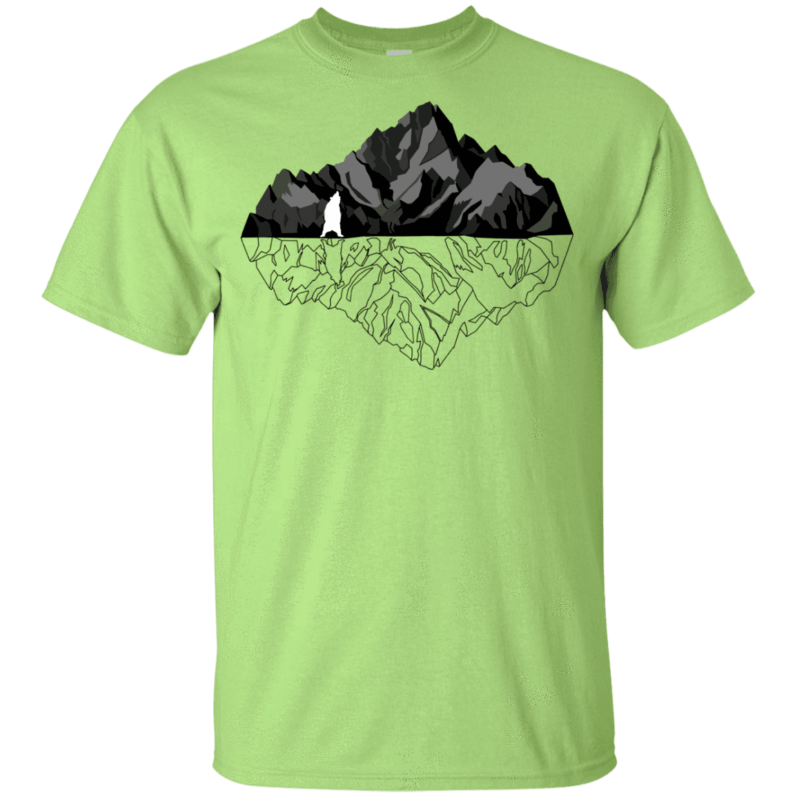 T-Shirts Mint Green / YXS Bear Reflection Youth T-Shirt