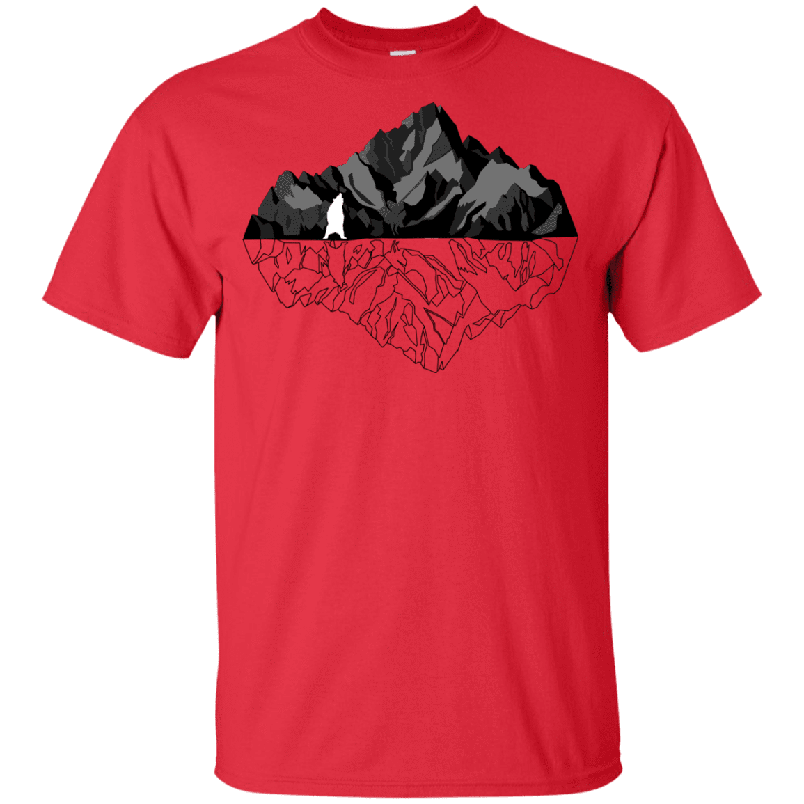 T-Shirts Red / YXS Bear Reflection Youth T-Shirt