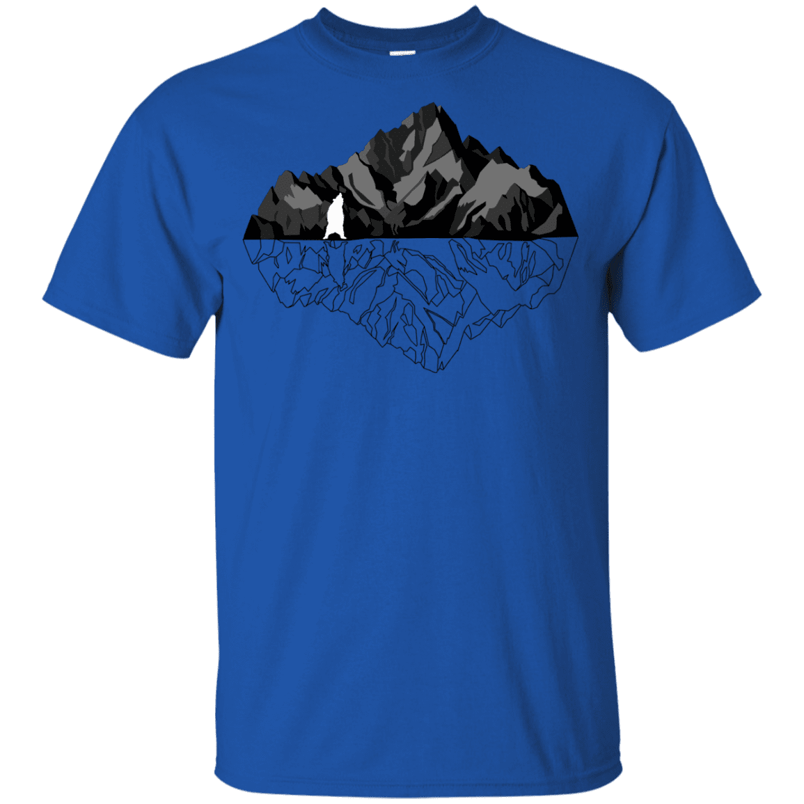 T-Shirts Royal / YXS Bear Reflection Youth T-Shirt