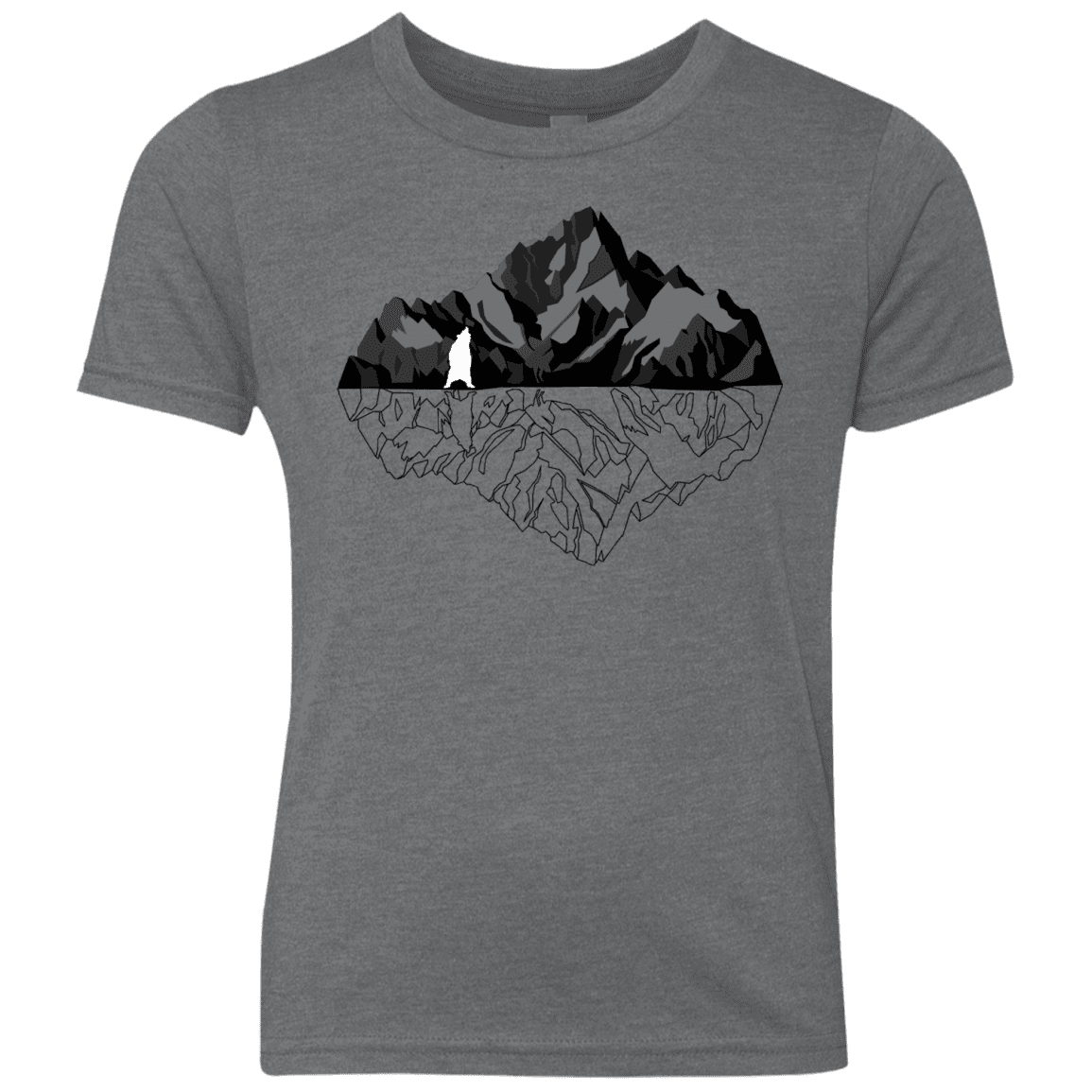 T-Shirts Premium Heather / YXS Bear Reflection Youth Triblend T-Shirt