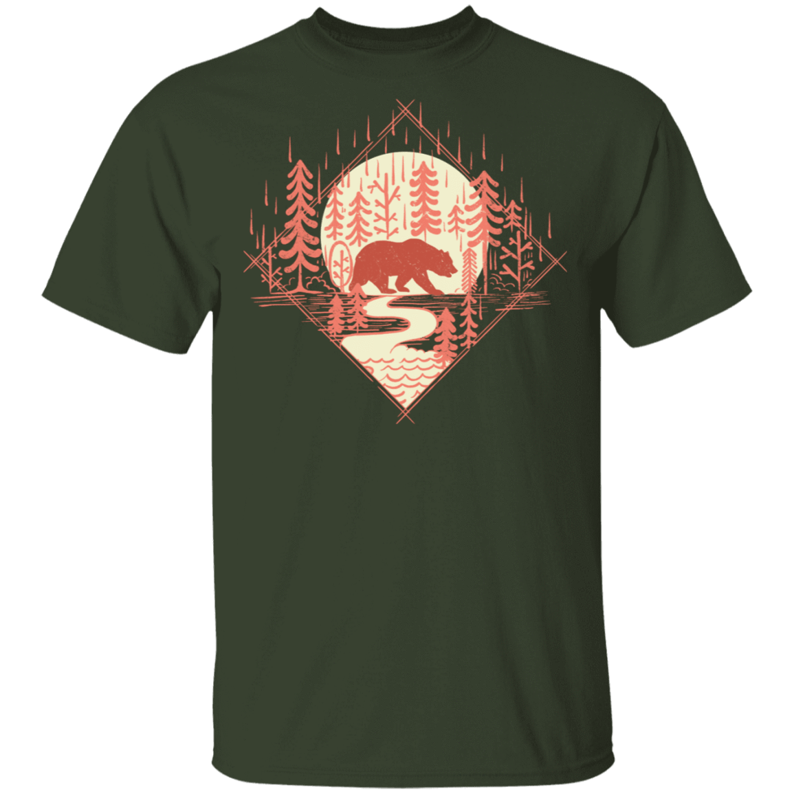 T-Shirts Forest / S Bear River T-Shirt