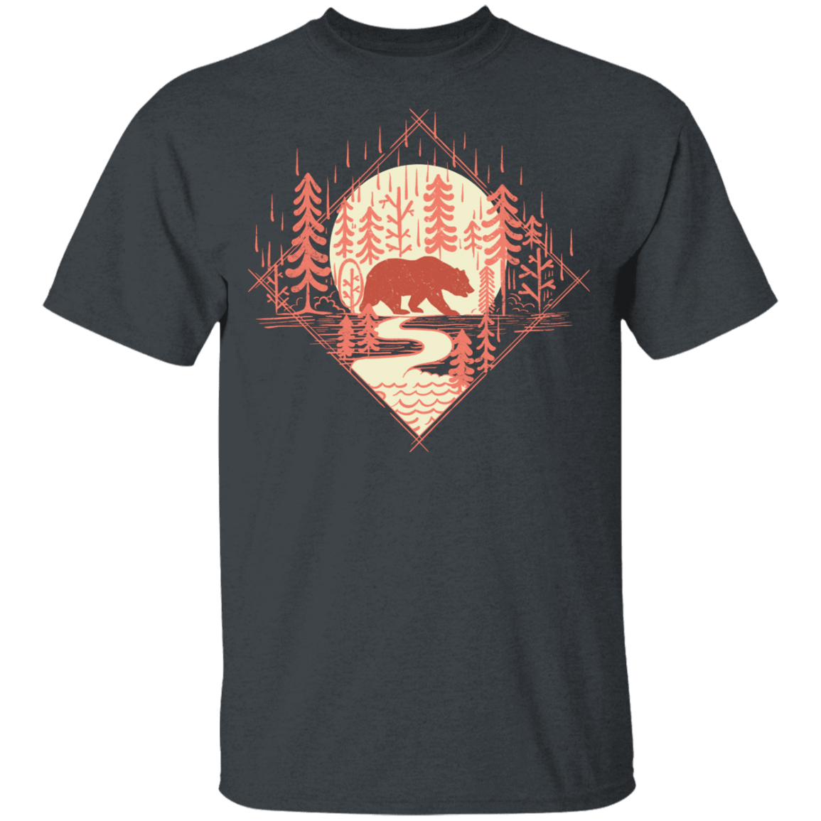 T-Shirts Dark Heather / YXS Bear River Youth T-Shirt