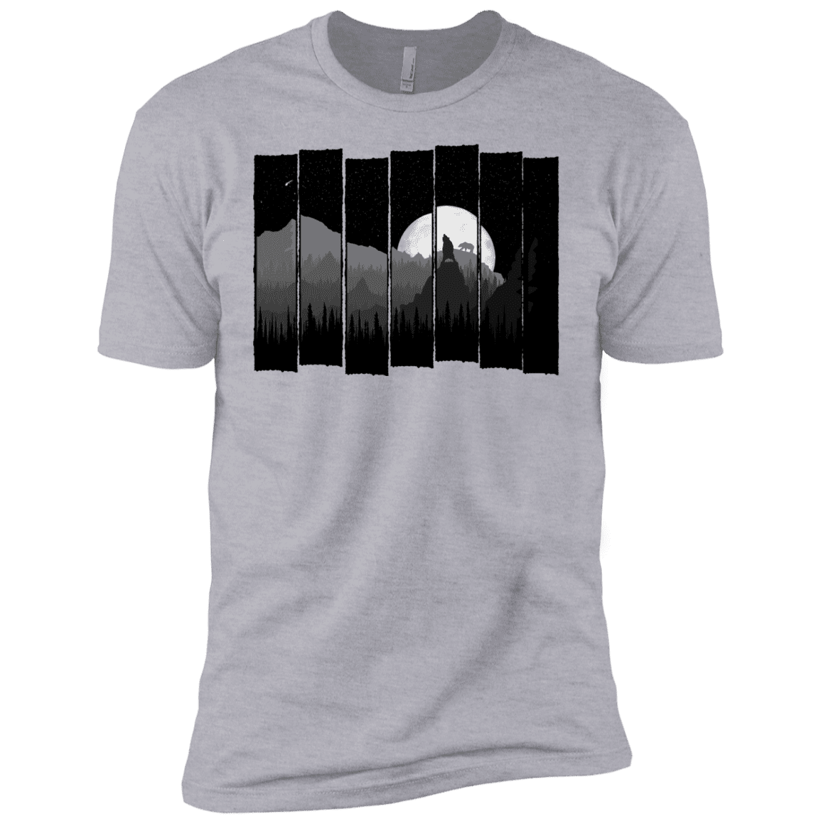 T-Shirts Heather Grey / YXS Bear Slats Boys Premium T-Shirt