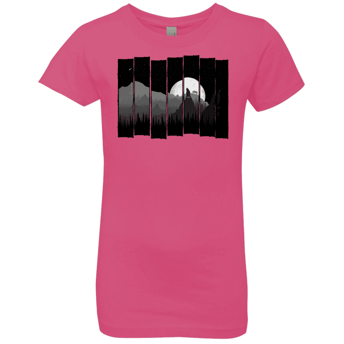 T-Shirts Hot Pink / YXS Bear Slats Girls Premium T-Shirt