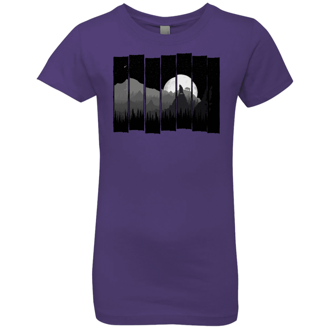T-Shirts Purple Rush / YXS Bear Slats Girls Premium T-Shirt