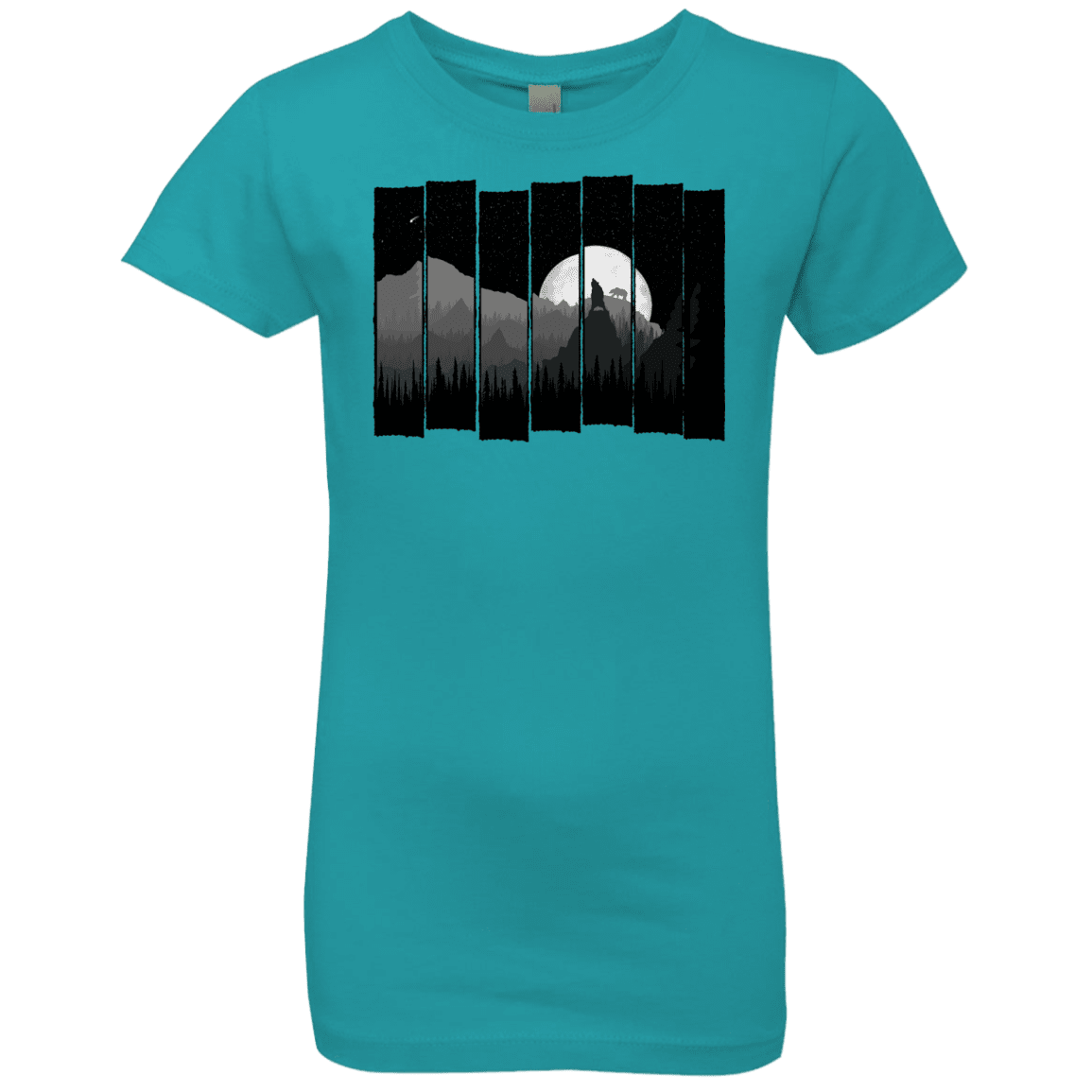 T-Shirts Tahiti Blue / YXS Bear Slats Girls Premium T-Shirt