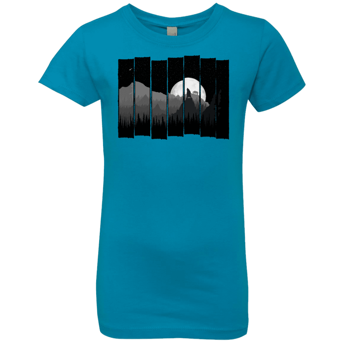T-Shirts Turquoise / YXS Bear Slats Girls Premium T-Shirt