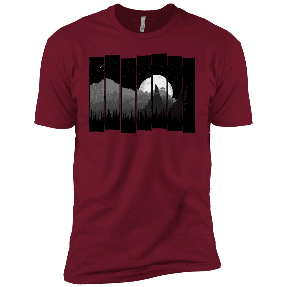 T-Shirts Cardinal / X-Small Bear Slats Men's Premium T-Shirt