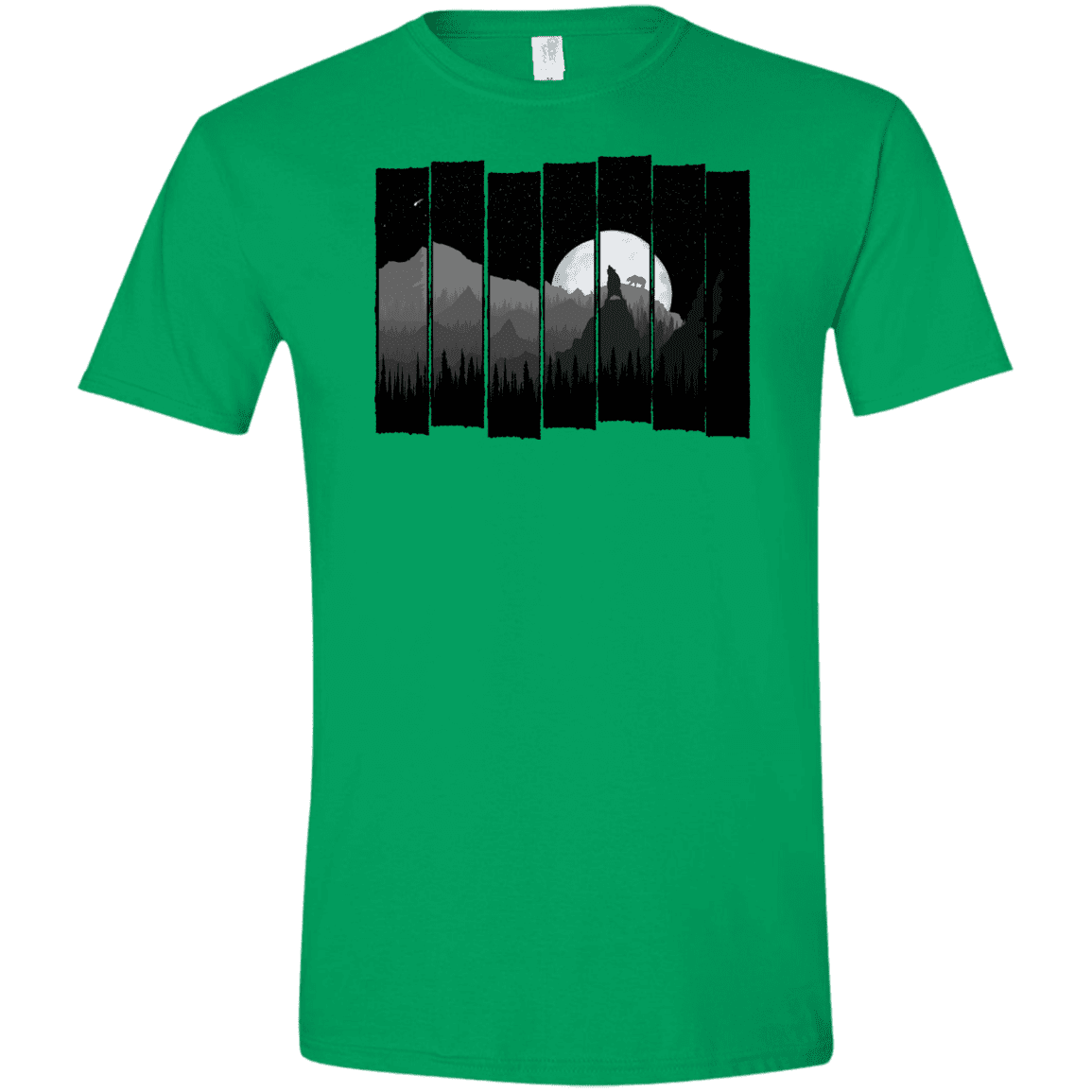 T-Shirts Irish Green / S Bear Slats Men's Semi-Fitted Softstyle