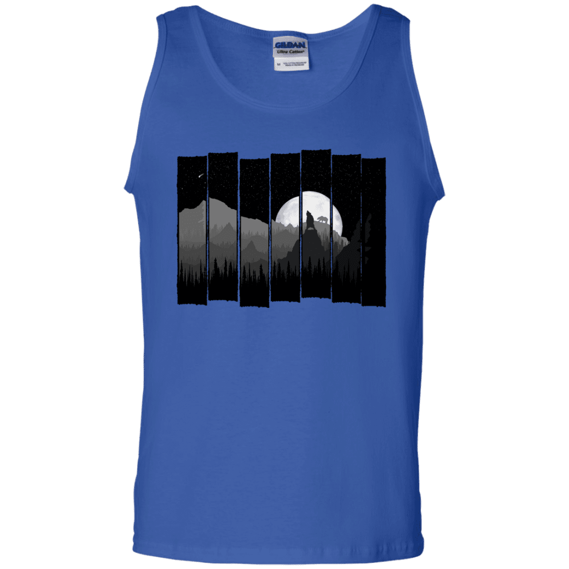 T-Shirts Royal / S Bear Slats Men's Tank Top