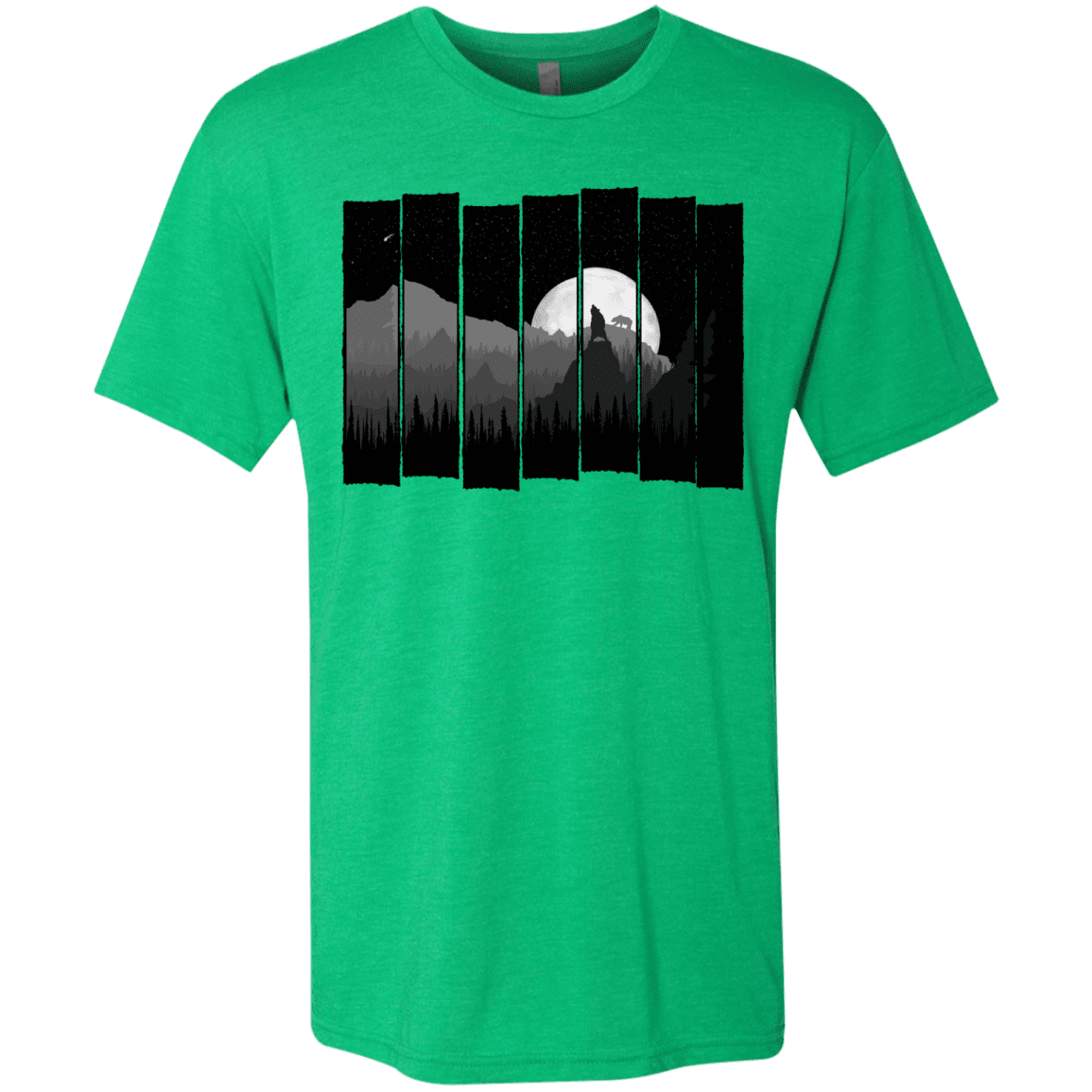 T-Shirts Envy / S Bear Slats Men's Triblend T-Shirt