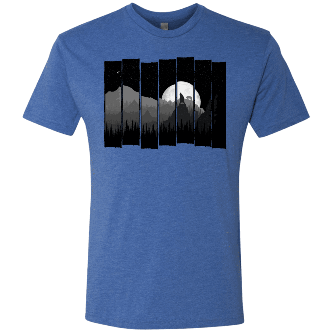 T-Shirts Vintage Royal / S Bear Slats Men's Triblend T-Shirt