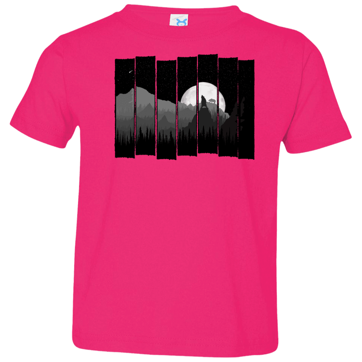 T-Shirts Hot Pink / 2T Bear Slats Toddler Premium T-Shirt