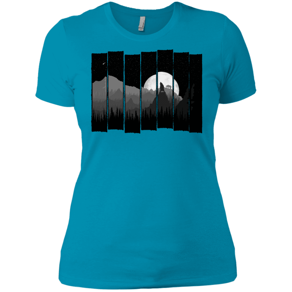 T-Shirts Turquoise / X-Small Bear Slats Women's Premium T-Shirt