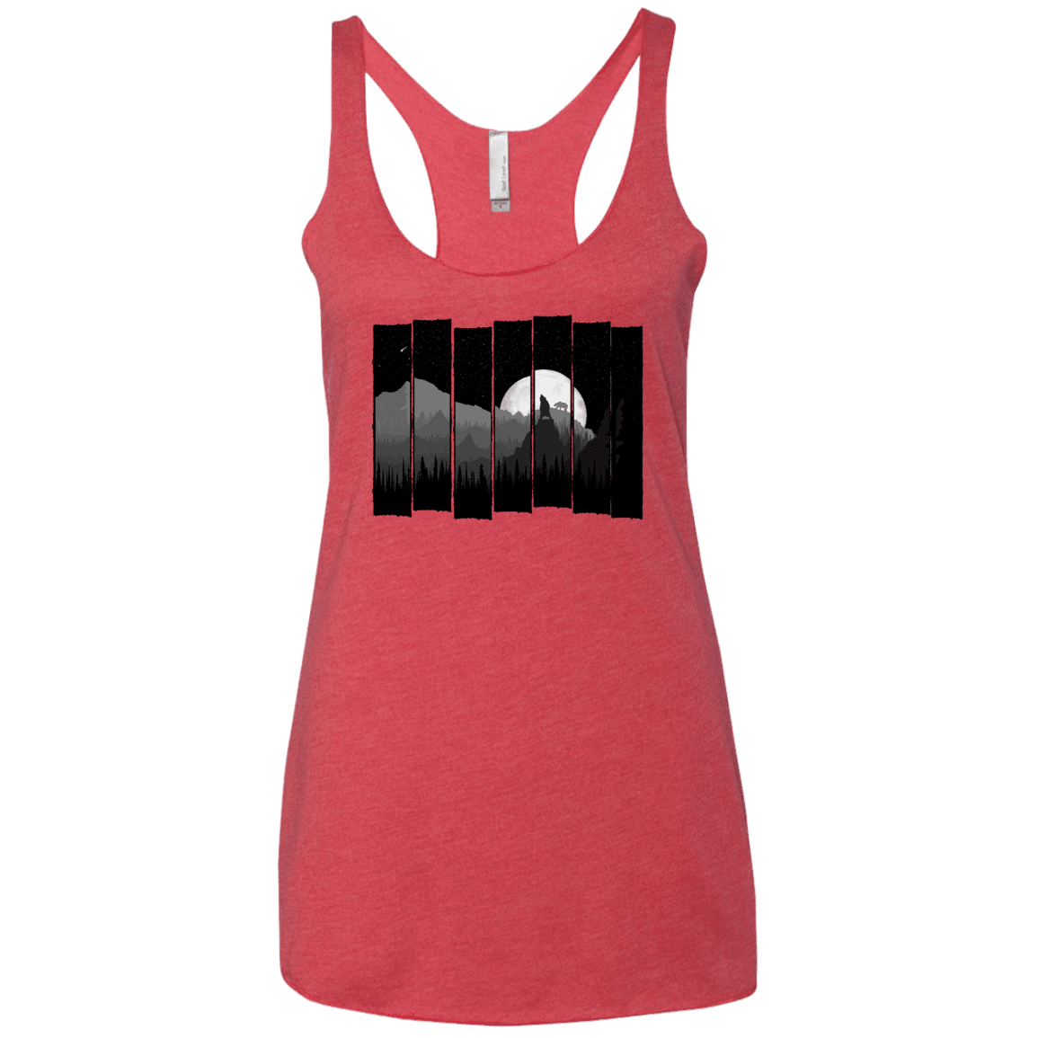 T-Shirts Vintage Red / X-Small Bear Slats Women's Triblend Racerback Tank