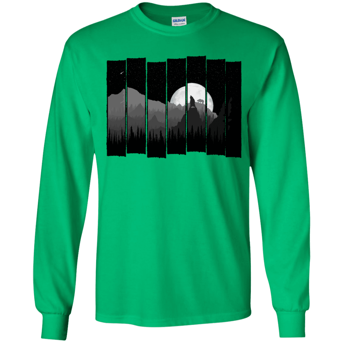 T-Shirts Irish Green / YS Bear Slats Youth Long Sleeve T-Shirt