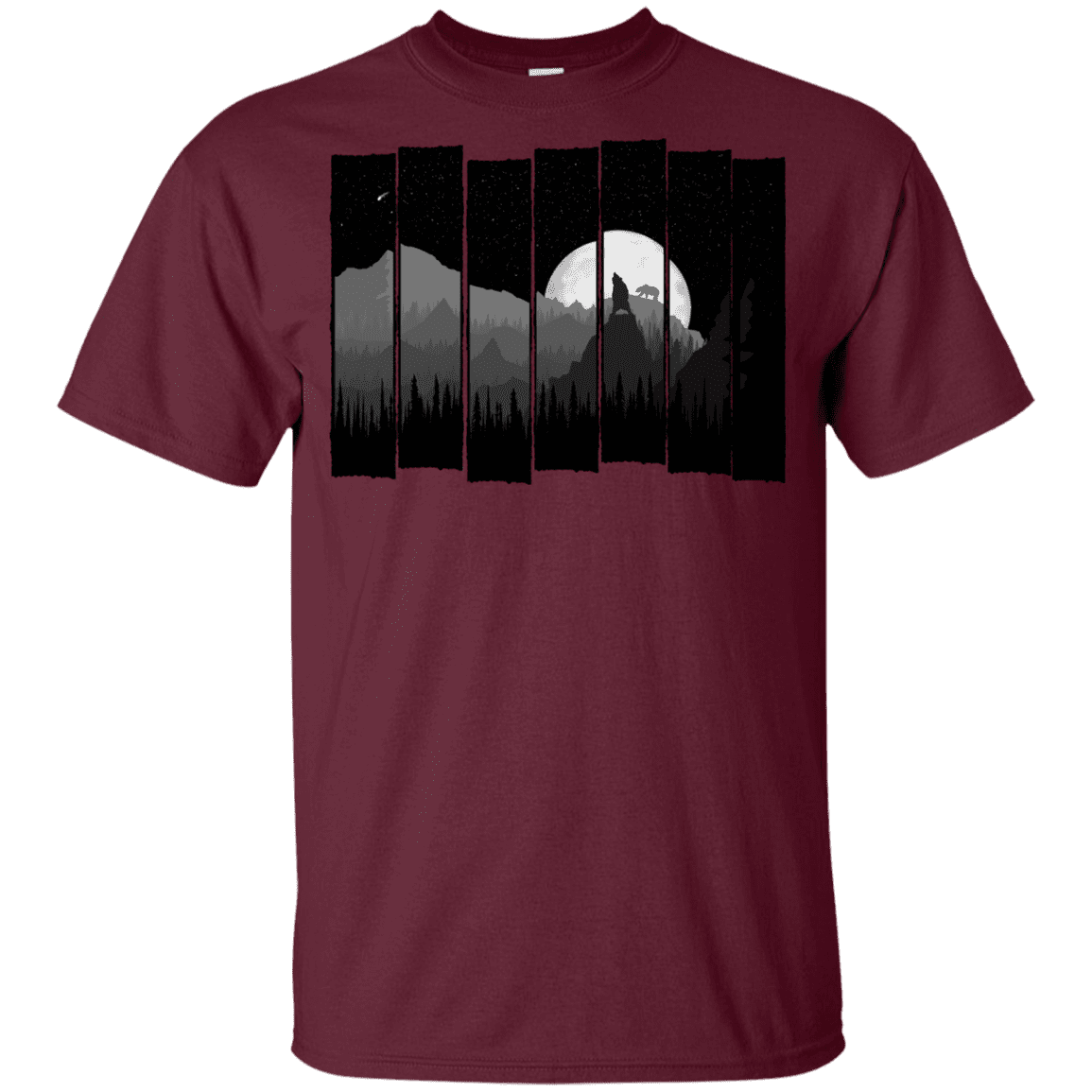 T-Shirts Maroon / YXS Bear Slats Youth T-Shirt