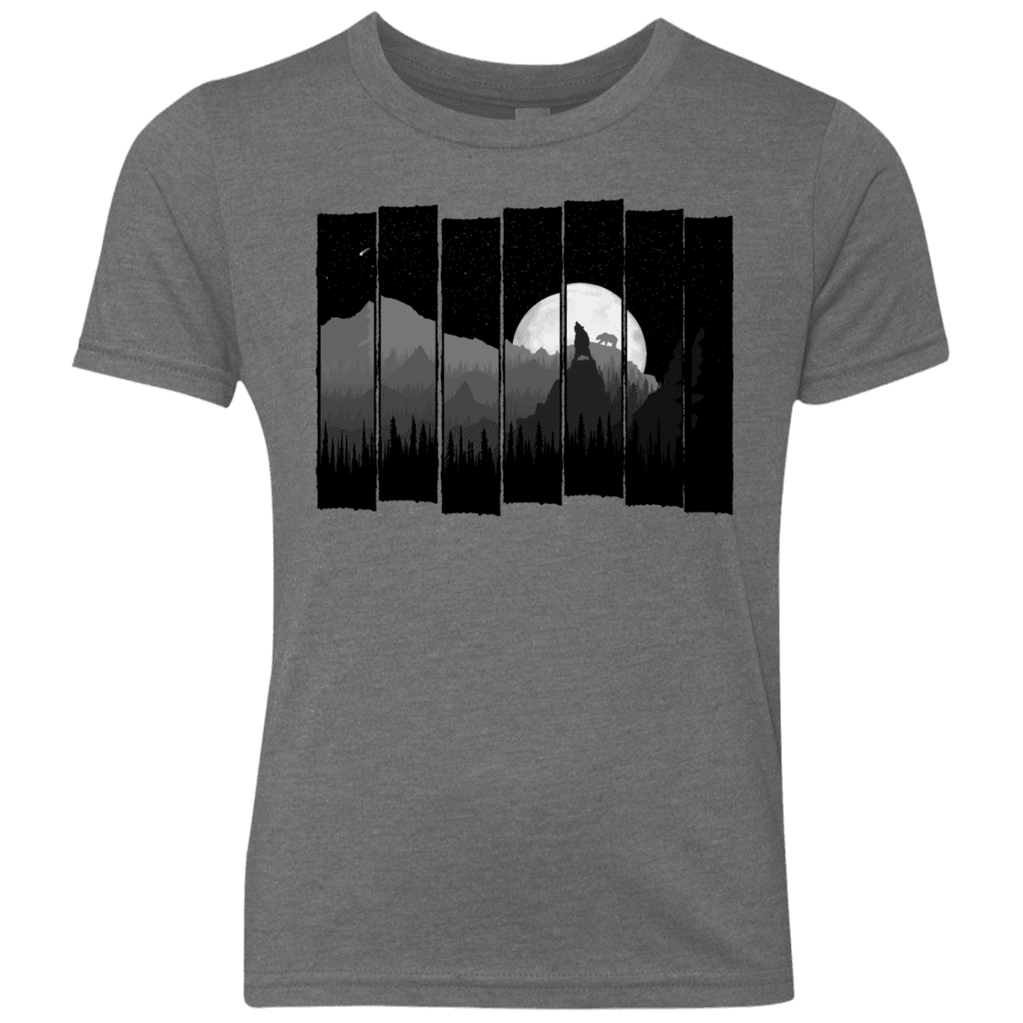 T-Shirts Premium Heather / YXS Bear Slats Youth Triblend T-Shirt