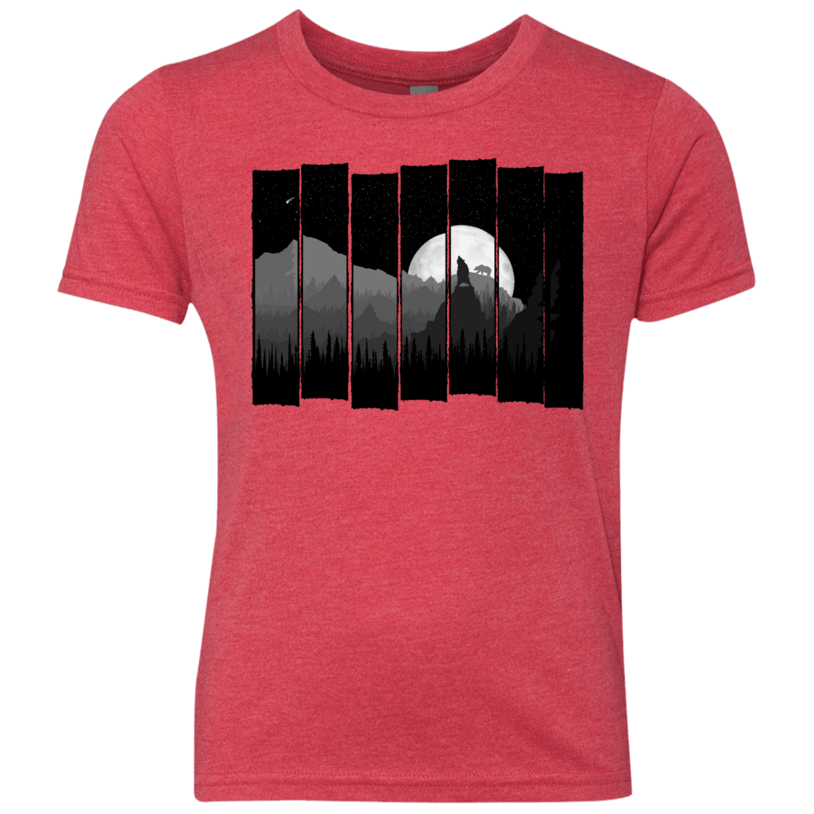 T-Shirts Vintage Red / YXS Bear Slats Youth Triblend T-Shirt