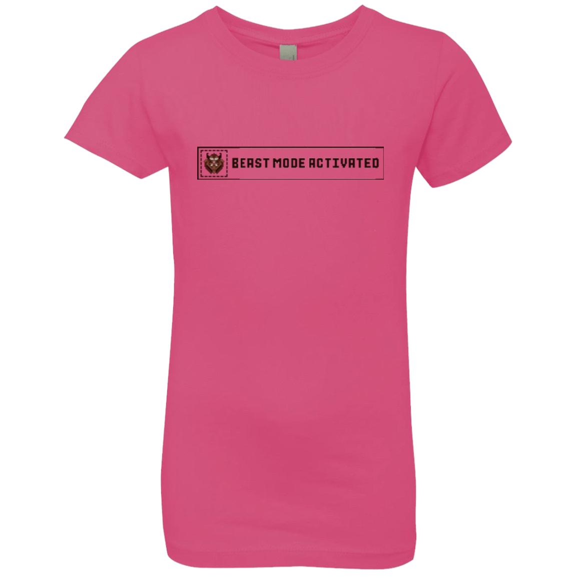 T-Shirts Hot Pink / YXS Beast Mode Activated Girls Premium T-Shirt