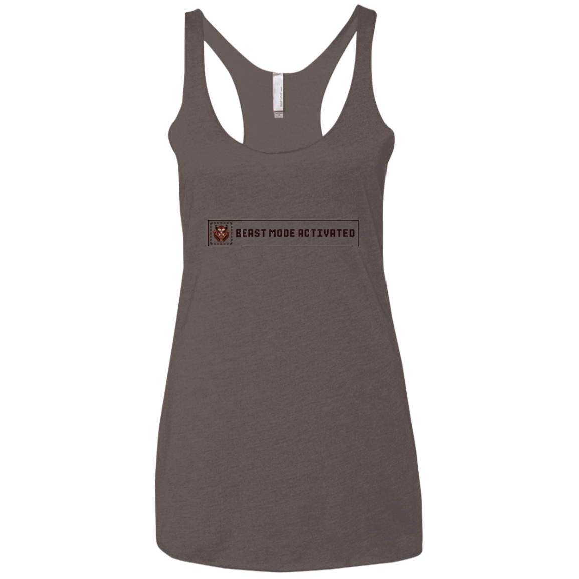 Beast Mode Activated Women's Triblend Racerback Tank