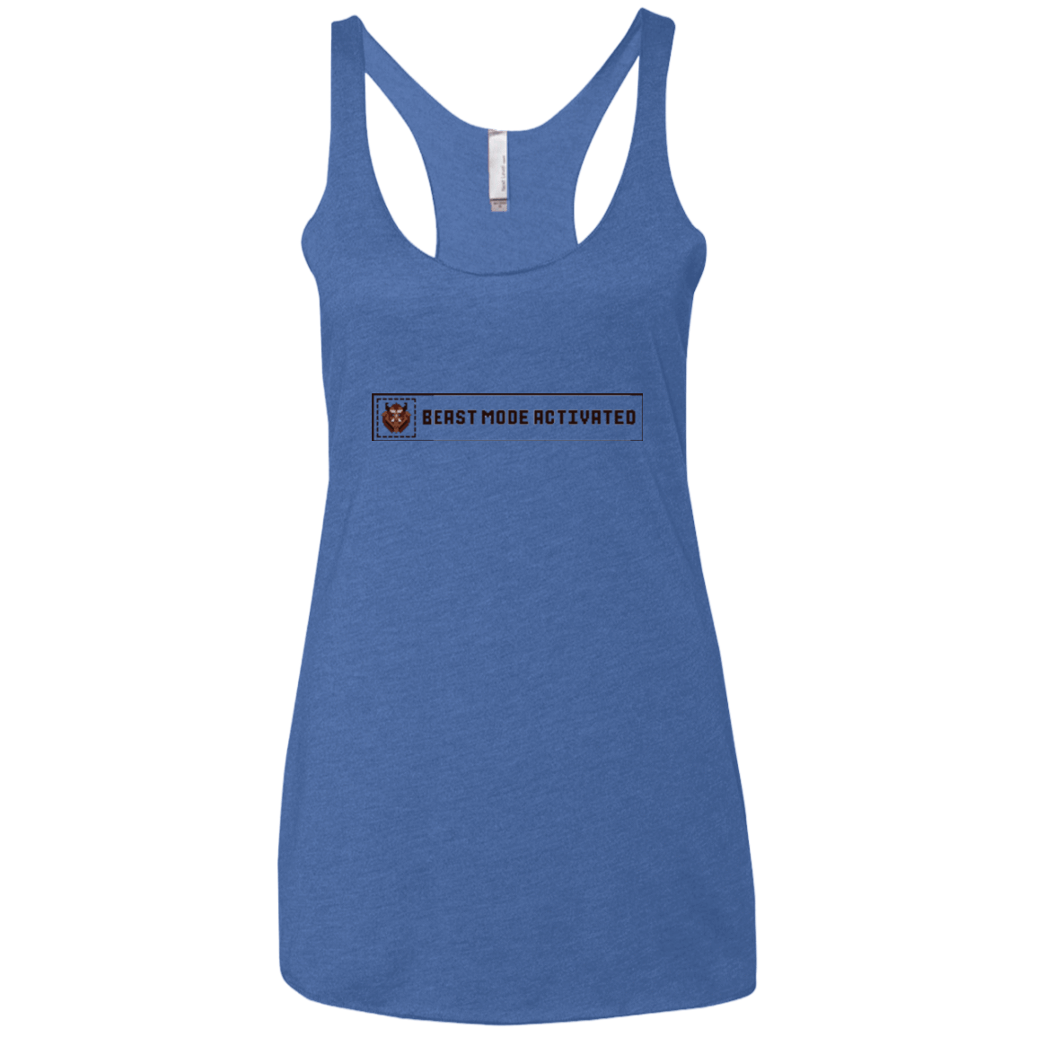 T-Shirts Vintage Royal / X-Small Beast Mode Activated Women's Triblend Racerback Tank