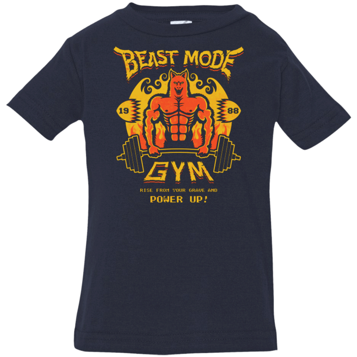 T-Shirts Navy / 6 Months Beast Mode Gym Infant Premium T-Shirt