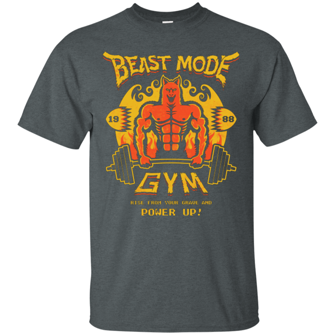 T-Shirts Dark Heather / Small Beast Mode Gym T-Shirt