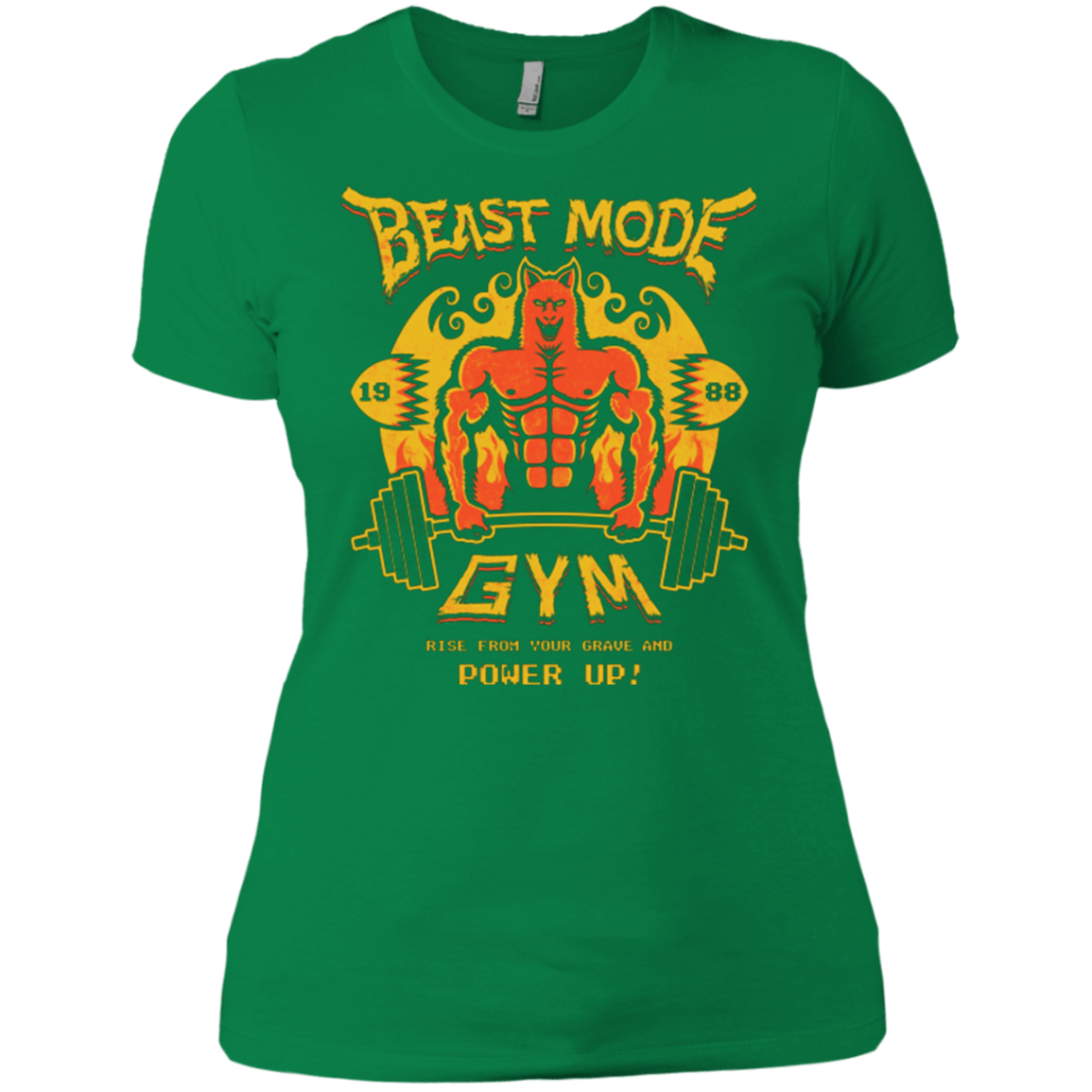 T-Shirts Kelly Green / X-Small Beast Mode Gym Women's Premium T-Shirt
