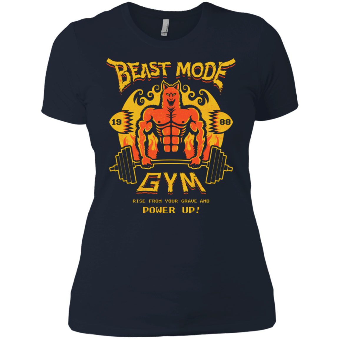 T-Shirts Midnight Navy / X-Small Beast Mode Gym Women's Premium T-Shirt