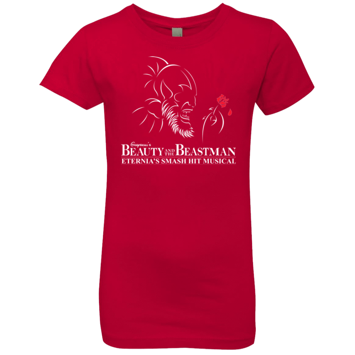 T-Shirts Red / YXS Beauty and the Beastman Girls Premium T-Shirt