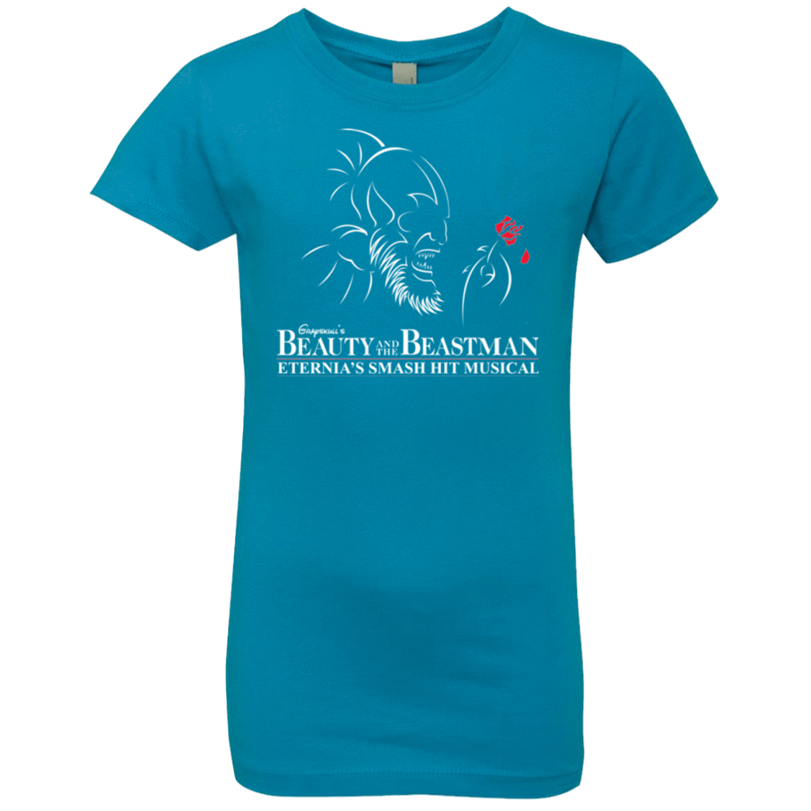 T-Shirts Turquoise / YXS Beauty and the Beastman Girls Premium T-Shirt