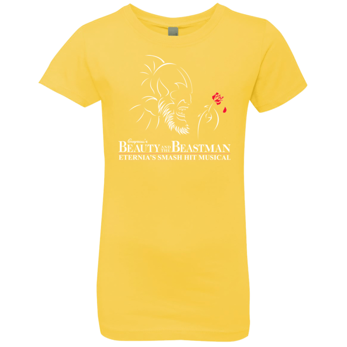 T-Shirts Vibrant Yellow / YXS Beauty and the Beastman Girls Premium T-Shirt