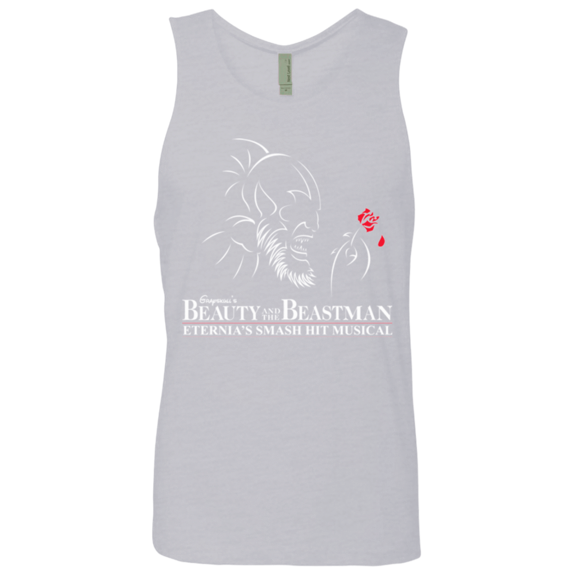 T-Shirts Heather Grey / Small Beauty and the Beastman Men's Premium Tank Top