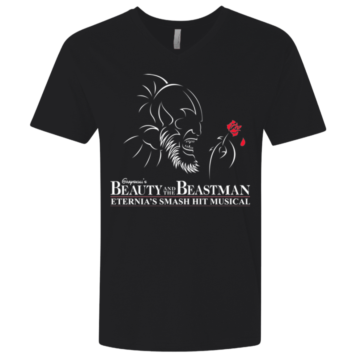 T-Shirts Black / X-Small Beauty and the Beastman Men's Premium V-Neck