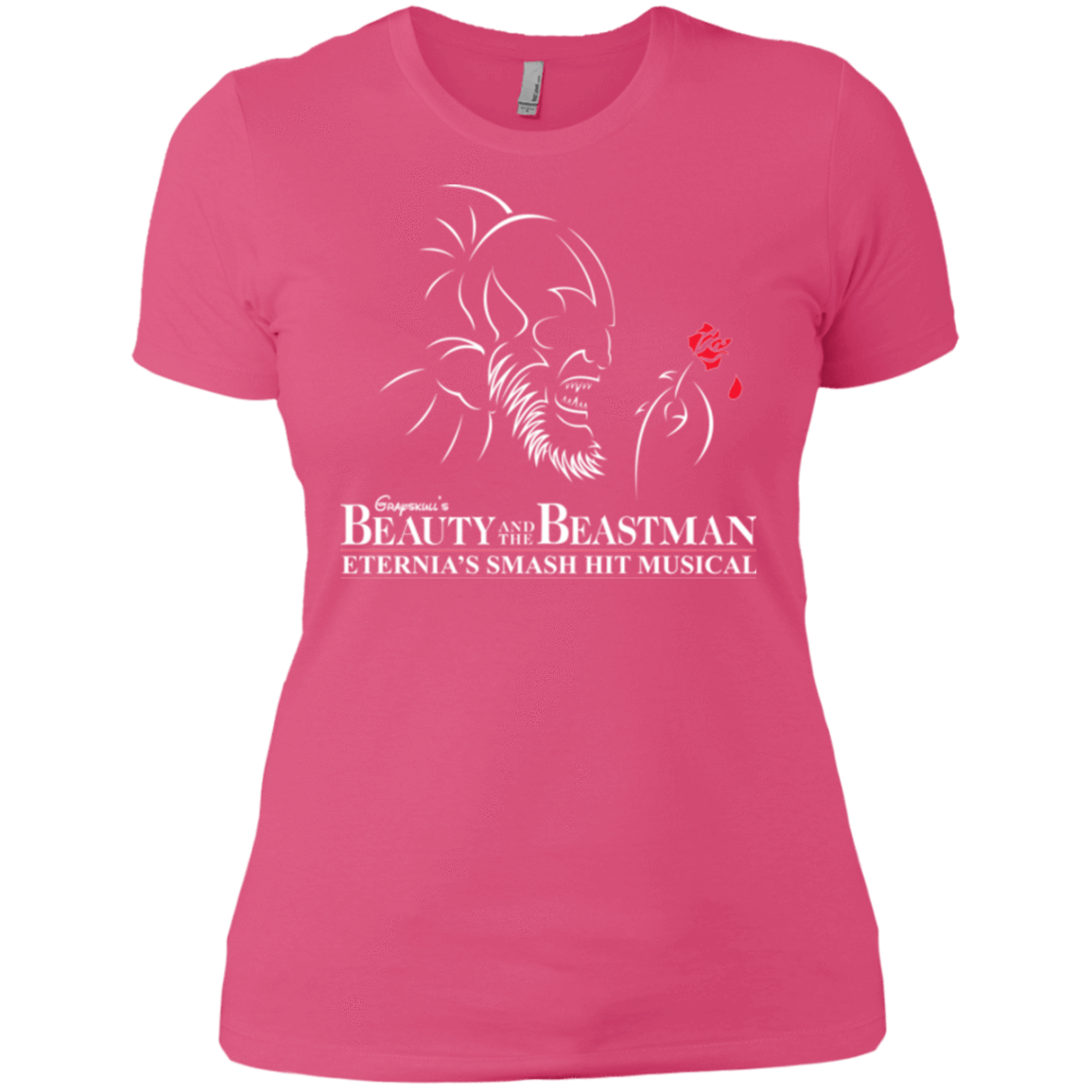 T-Shirts Hot Pink / X-Small Beauty and the Beastman Women's Premium T-Shirt