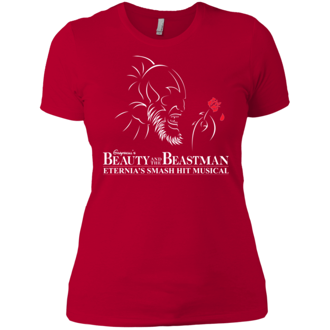 T-Shirts Red / X-Small Beauty and the Beastman Women's Premium T-Shirt