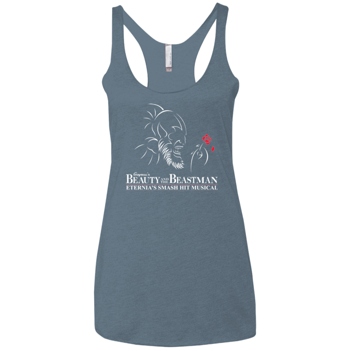 T-Shirts Indigo / X-Small Beauty and the Beastman Women's Triblend Racerback Tank