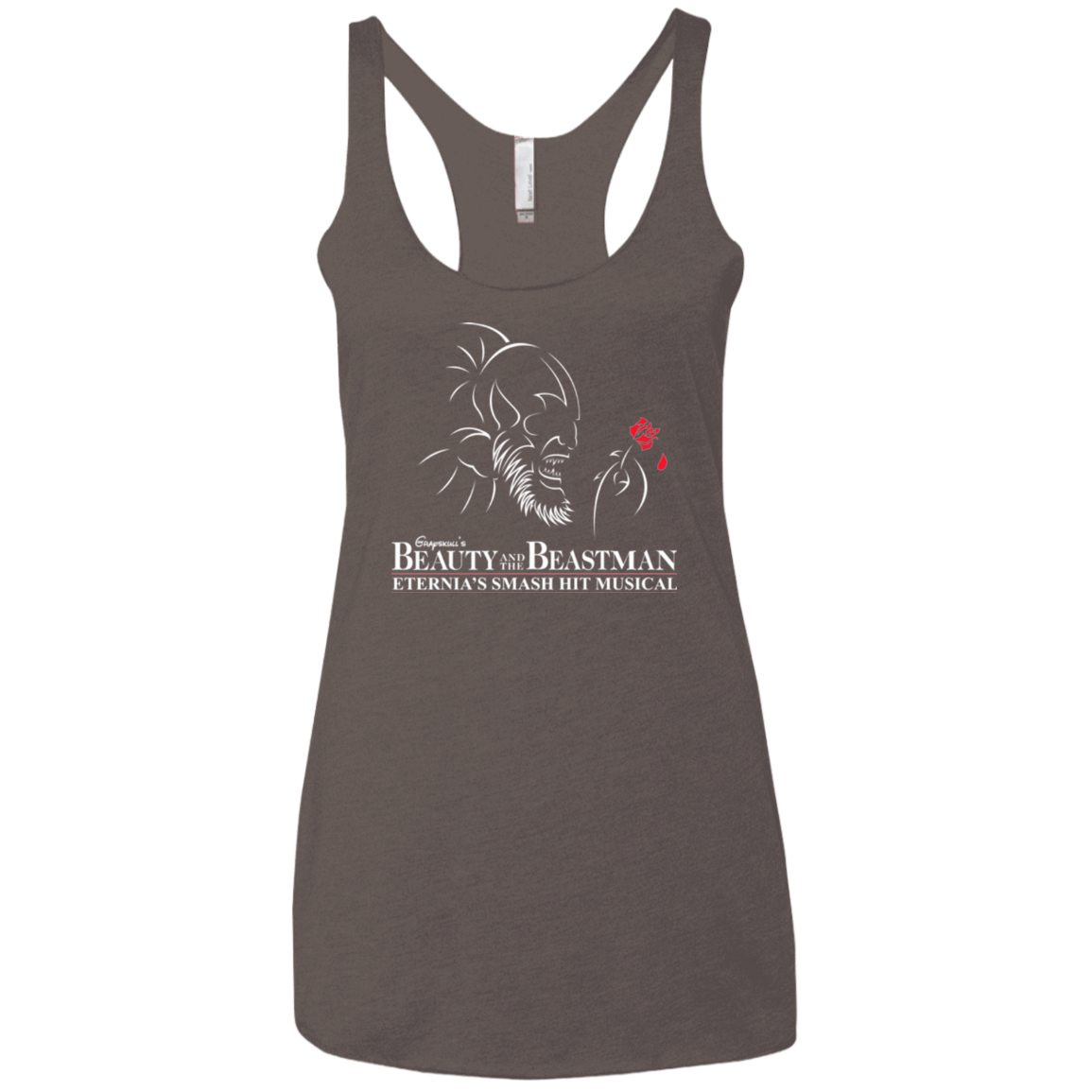 T-Shirts Macchiato / X-Small Beauty and the Beastman Women's Triblend Racerback Tank