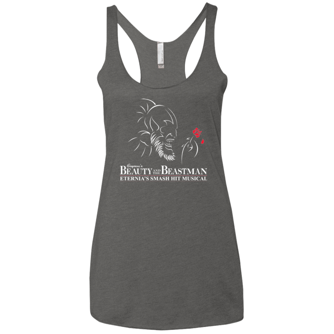 T-Shirts Premium Heather / X-Small Beauty and the Beastman Women's Triblend Racerback Tank