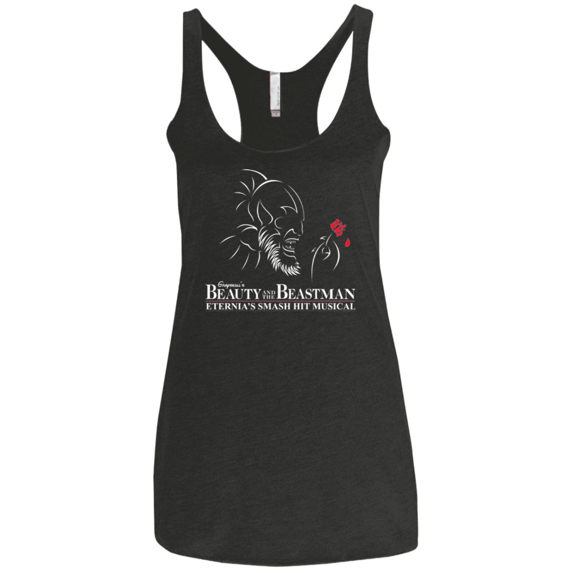 T-Shirts Vintage Black / X-Small Beauty and the Beastman Women's Triblend Racerback Tank