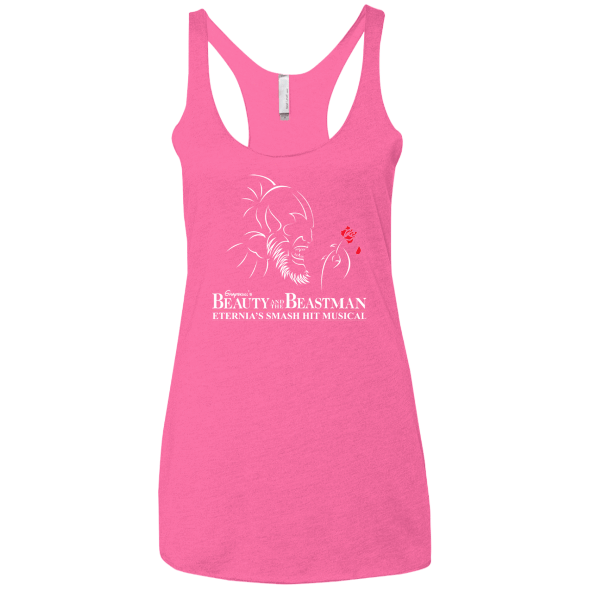 T-Shirts Vintage Pink / X-Small Beauty and the Beastman Women's Triblend Racerback Tank