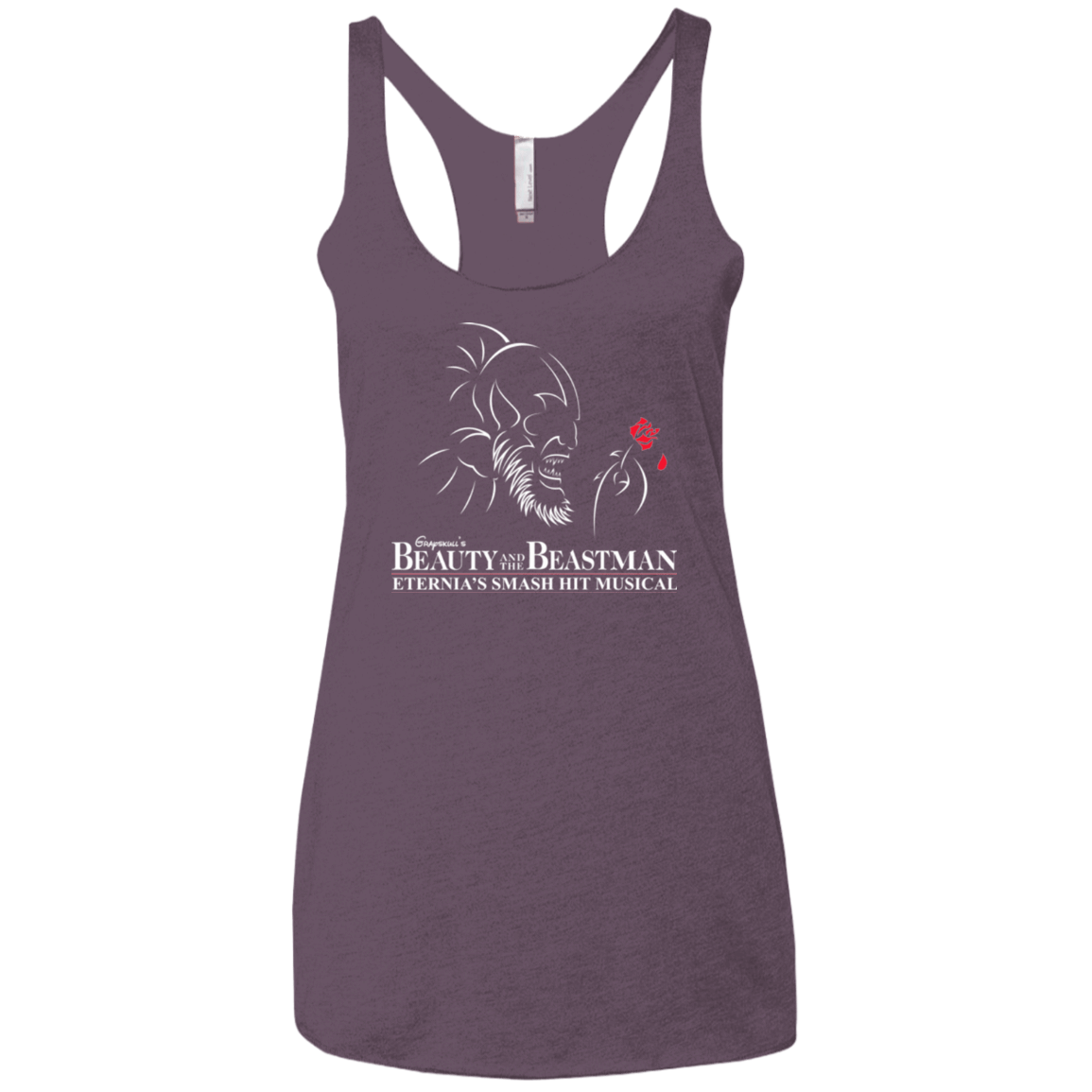T-Shirts Vintage Purple / X-Small Beauty and the Beastman Women's Triblend Racerback Tank