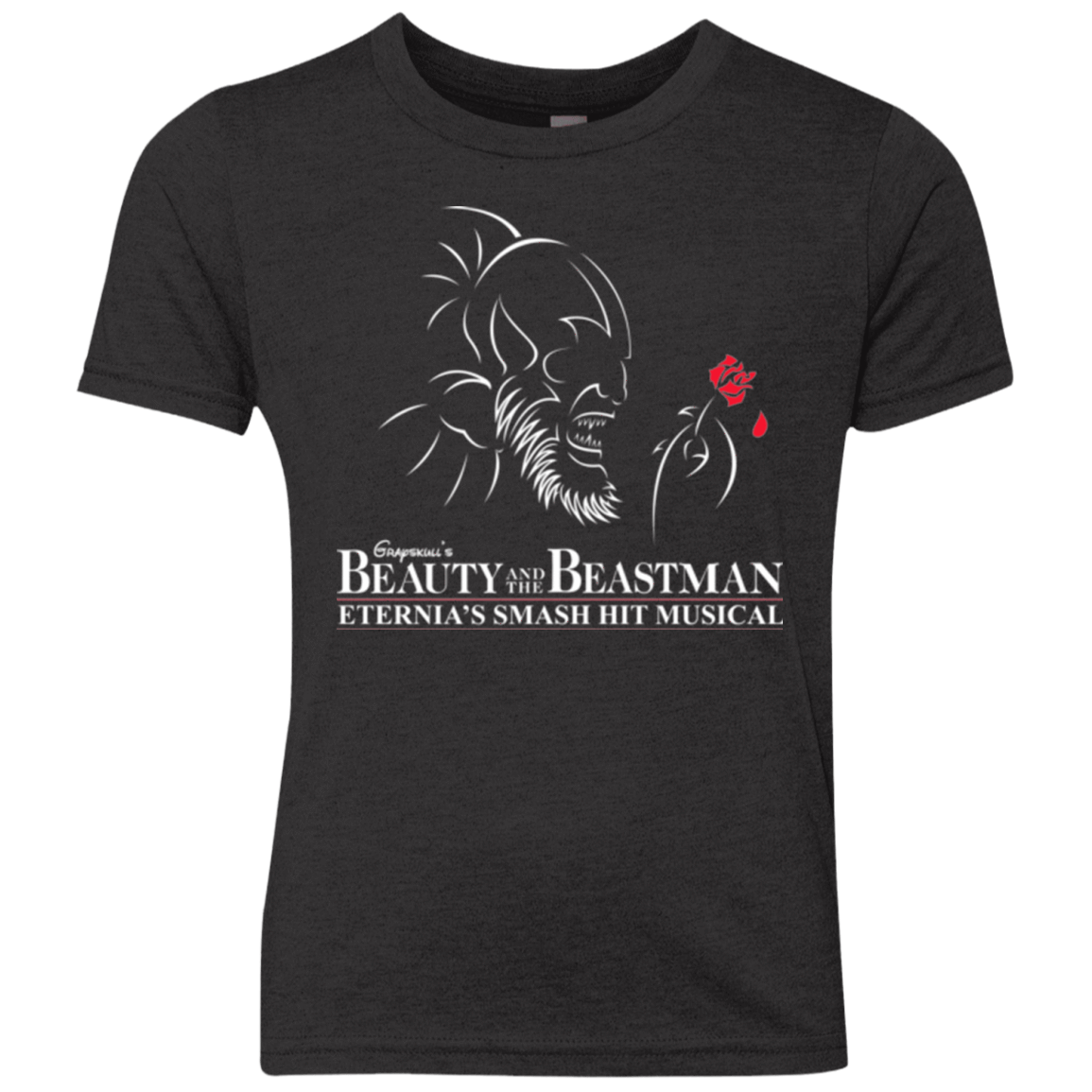 T-Shirts Vintage Black / YXS Beauty and the Beastman Youth Triblend T-Shirt