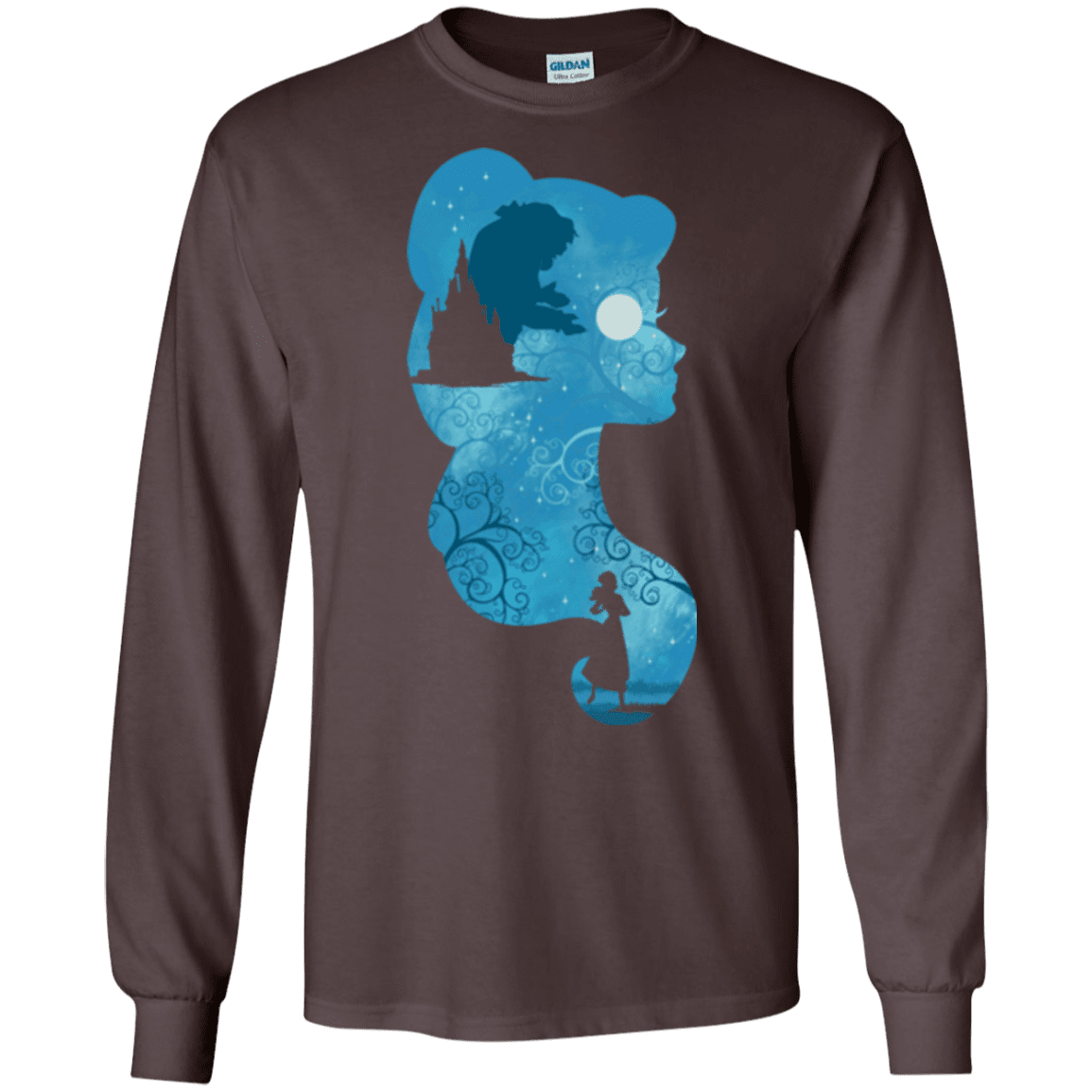 T-Shirts Dark Chocolate / S Beauty Portrait Men's Long Sleeve T-Shirt