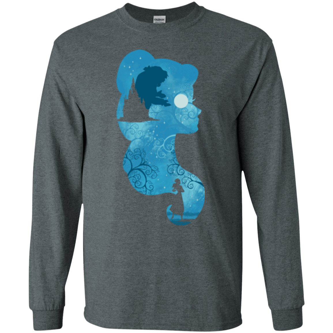 T-Shirts Dark Heather / S Beauty Portrait Men's Long Sleeve T-Shirt