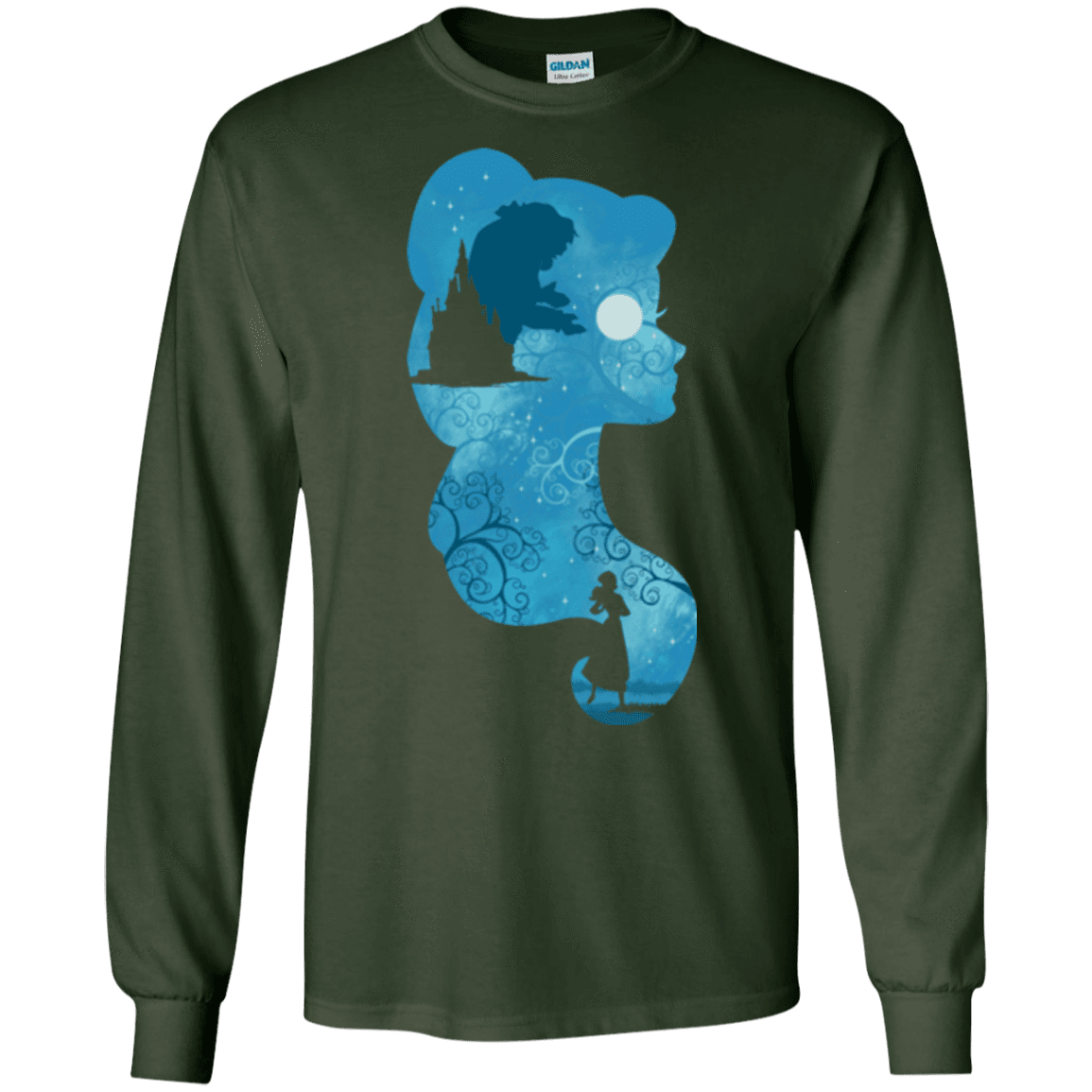 T-Shirts Forest Green / S Beauty Portrait Men's Long Sleeve T-Shirt