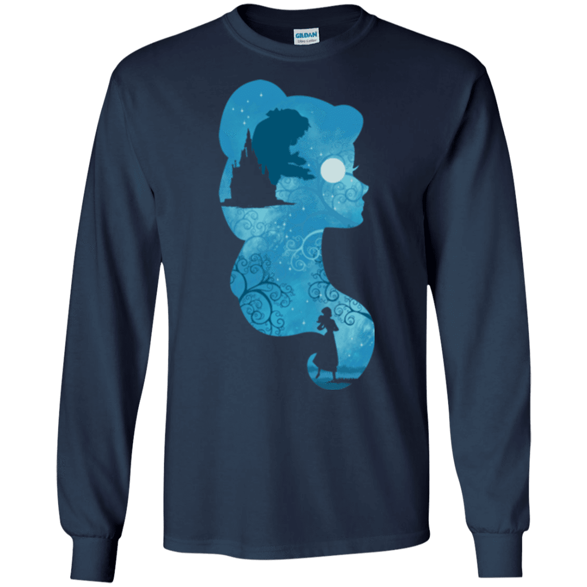 T-Shirts Navy / S Beauty Portrait Men's Long Sleeve T-Shirt