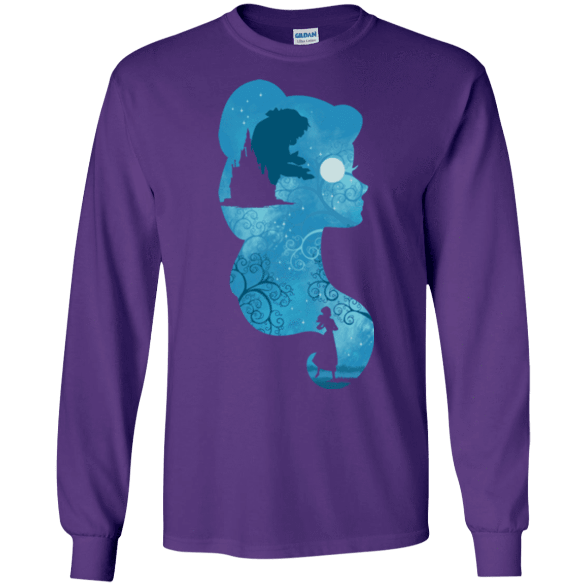 T-Shirts Purple / S Beauty Portrait Men's Long Sleeve T-Shirt