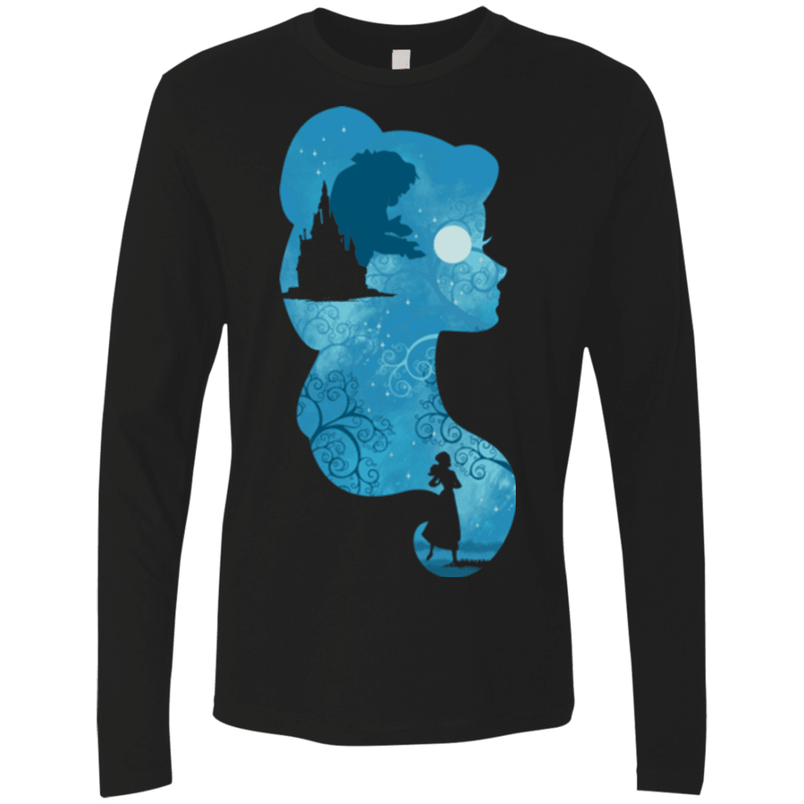 T-Shirts Black / S Beauty Portrait Men's Premium Long Sleeve